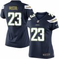 Women's Nike San Diego Chargers #23 Dexter McCoil Limited Navy Blue Team Color NFL Jersey