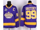 nhl jerseys los angeles kings #99 GRETZKY purple[2012 stanley cup champions]