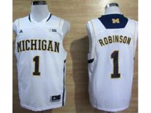 Michigan Wolverines Glenn Robinson III #1 Basketball Authentic Jerseys white