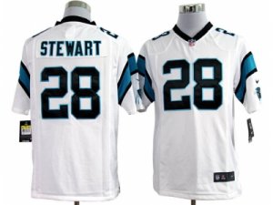 Nike NFL Carolina Panthers #28 Jonathan Stewart white Game Jerseys