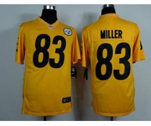 Nike jerseys pittsburgh steelers #83 miller yellow[game]