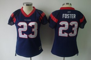 2010 Women\'s Field Flirt Fashion houston texans #23 foster blue