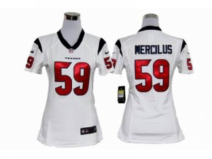 Nike Women Houston Texans #59 Whitney Mercilus White jerseys