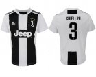 2018-19 Juventus 3 CHIELLINI Home Thailand Soccer Jersey