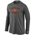 Nike Cleveland Browns Heart & Soul Long Sleeve T-Shirt D.Grey