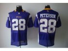 Nike Minnesota Vikings #28 Peterson Purple Elite Jerseys