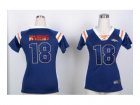 Nike women denver broncos #18 peyton manning blue jerseys[Fashion Rhinestone sequins]