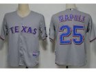 mlb Texas Rangers #25 Napoli Grey Cool Base MLB Jerseys