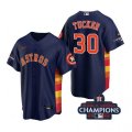 Astros #30 Kyle Tucker Navy 2022 World Series Champions Cool Base Jersey