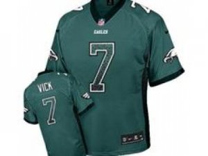 Nike Philadelphia Eagles #7 Michael Vick Midnight Green Jerseys(Elite Drift Fashion)