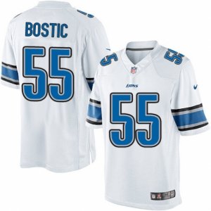 Mens Nike Detroit Lions #55 Jon Bostic Limited White NFL Jersey