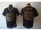 Nike NFL Minnesota Vikings #69 Jared Allen Black Jerseys[Lights Out Elite