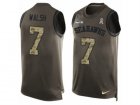 Mens Nike Seattle Seahawks #7 Blair Walsh Limited Green Salute to Service Tank Top NFL Jersey