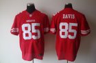 Nike San Francisco 49ers #85 Davis red Elite jerseys