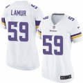 Women's Nike Minnesota Vikings #59 Emmanuel Lamur Limited White NFL Jersey