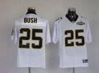 New Orleans Saints #25 Reggie Bush White[Champions patch]