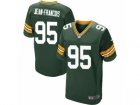Mens Nike Green Bay Packers #95 Ricky Jean-Francois Elite Green Team Color NFL Jersey