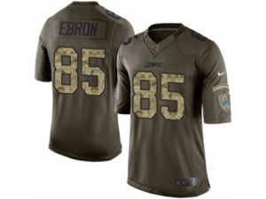 Nike Detroit Lions #85 Eric Ebron Limited Green Salute to Service NFL Jersey