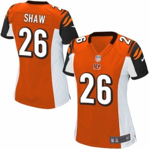 Women\'s Nike Cincinnati Bengals #26 Josh Shaw Limited Orange Alternate NFL Jersey