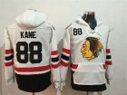 Blackhawks #88 Patrick Kane White All Stitched Hooded Sweatshirt