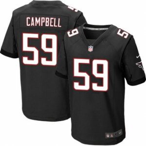 Mens Nike Atlanta Falcons #59 DeVondre Campbell Elite Black Alternate NFL Jersey