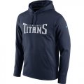 Tennessee Titans Nike Circuit Wordmark Essential Performance Pullover Hoodie Navy