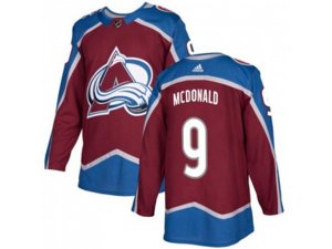 Youth Adidas Colorado Avalanche #9 Lanny McDonald Burgundy Home Authentic Stitched NHL Jersey