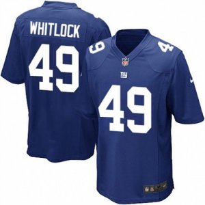 Mens Nike New York Giants #49 Nikita Whitlock Game Royal Blue Team Color NFL Jersey