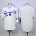 Kansas City Royals Blank White Cool Base Stitched MLB Jersey