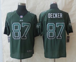 Nike New York Jets #87 Decker Green Jerseys(Drift Fashion Elite)