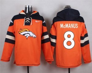 Nike Denver Broncos #8 Brandon McManus Orange Player Pullover Hoodie