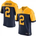 Nike Green Bay Packers #2 Mason Crosby Navy Blue Jerseys(Elite)