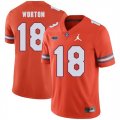 Florida Gators 18 C.J. Worton Orange College Football Jersey