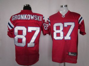 nfl new england patriots #87 gronkowski red