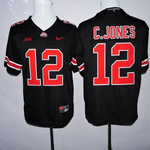 NCAA Ohio State Buckeyes #12 C.JONES black red jerseys