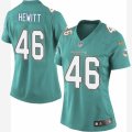 Womens Nike Miami Dolphins #46 Neville Hewitt Limited Aqua Green Team Color NFL Jersey