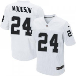 2012 NEW NFL Oakland raider 24# Charles Woodson White jerseys(Elite)