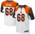 Men's Nike Cincinnati Bengals #68 Kevin Zeitler Elite White NFL Jersey