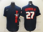 Jays #27 Vladimir Guerrero Jr. Navy Nike 2021 MLB All-Star Cool Base Jersey