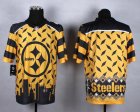 Nike Pittsburgh Steelers blank yellow Jerseys(Style Noble Fashion Elite)