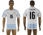 Uruguay #16 Pereira Away Soccer Country Jersey