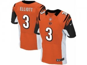 Mens Nike Cincinnati Bengals #3 Jake Elliott Elite Orange Alternate NFL Jersey