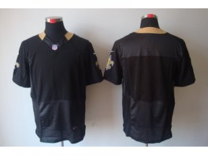 Nike NFL New Orleans Saints Black Color Blank Jerseys(Elite)