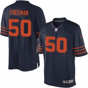 Men\'s Nike Chicago Bears #50 Jerrell Freeman Limited Navy Blue 1940s Throwback Alternate NFL Jersey