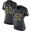 Womens Nike Carolina Panthers #92 Vernon Butler Limited Black 2016 Salute to Service NFL Jersey