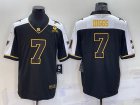 Nike Cowboys #7 Trevon Diggs Black Gold Thanksgiving Limited Jersey