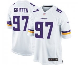 Men\'s Nike Minnesota Vikings #97 Everson Griffen Game White NFL Jersey