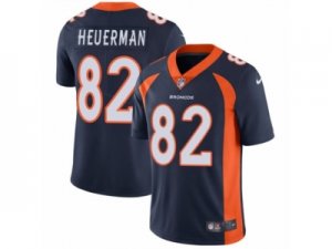 Mens Nike Denver Broncos #82 Jeff Heuerman Vapor Untouchable Limited Navy Blue Alternate NFL Jersey