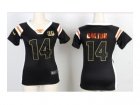 Nike women jerseys cincinnati bengals #14 dalton black[fashion Rhinestone sequins]