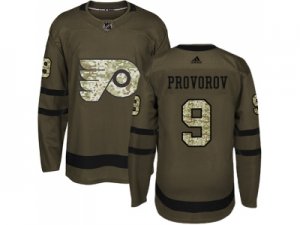 Adidas Philadelphia Flyers #9 Ivan Provorov Green Salute to Service Stitched NHL Jersey